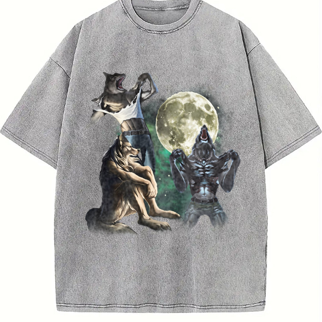 Alpha Wolf 90s Vintage Washed T-Shirt product image 5