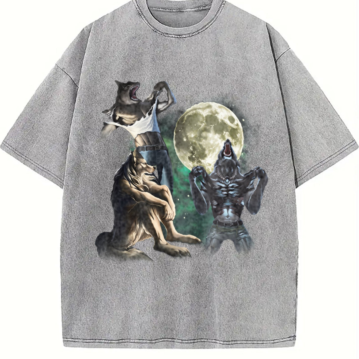 Alpha Wolf 90s Vintage Washed T-Shirt product image 5