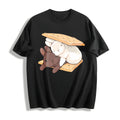 Two Rabbits Lying Cotton T-Shirt product image 1