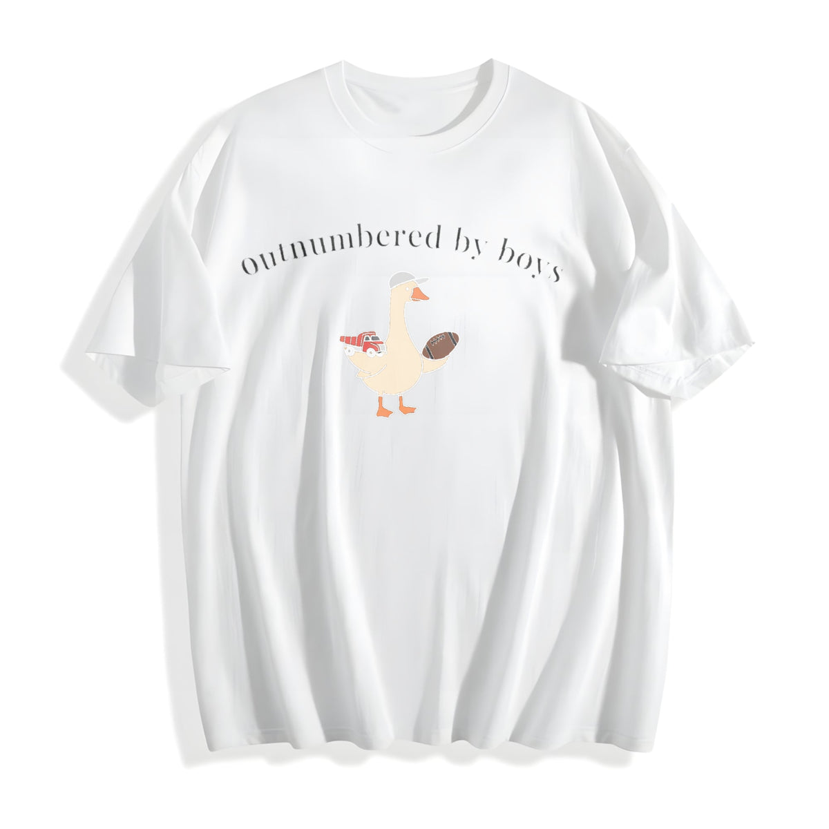 Funny Boy Mom Goose Cotton T-Shirt product image 2