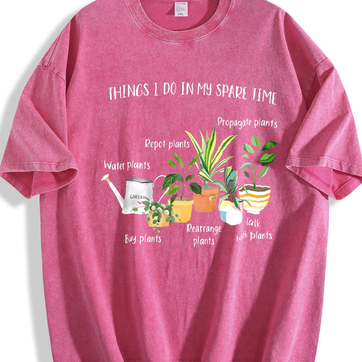 Plant Parent Humor Vintage Washed T-Shirt product image 7