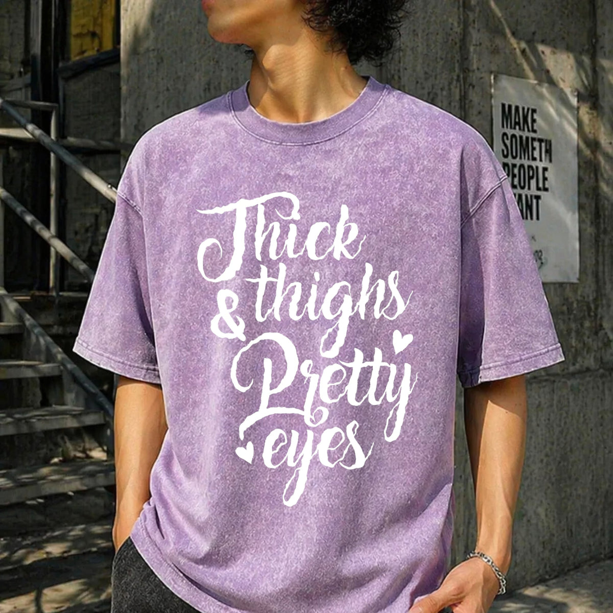 Thighs & Pretty Eyes Vintage Washed T-Shirt product image 6