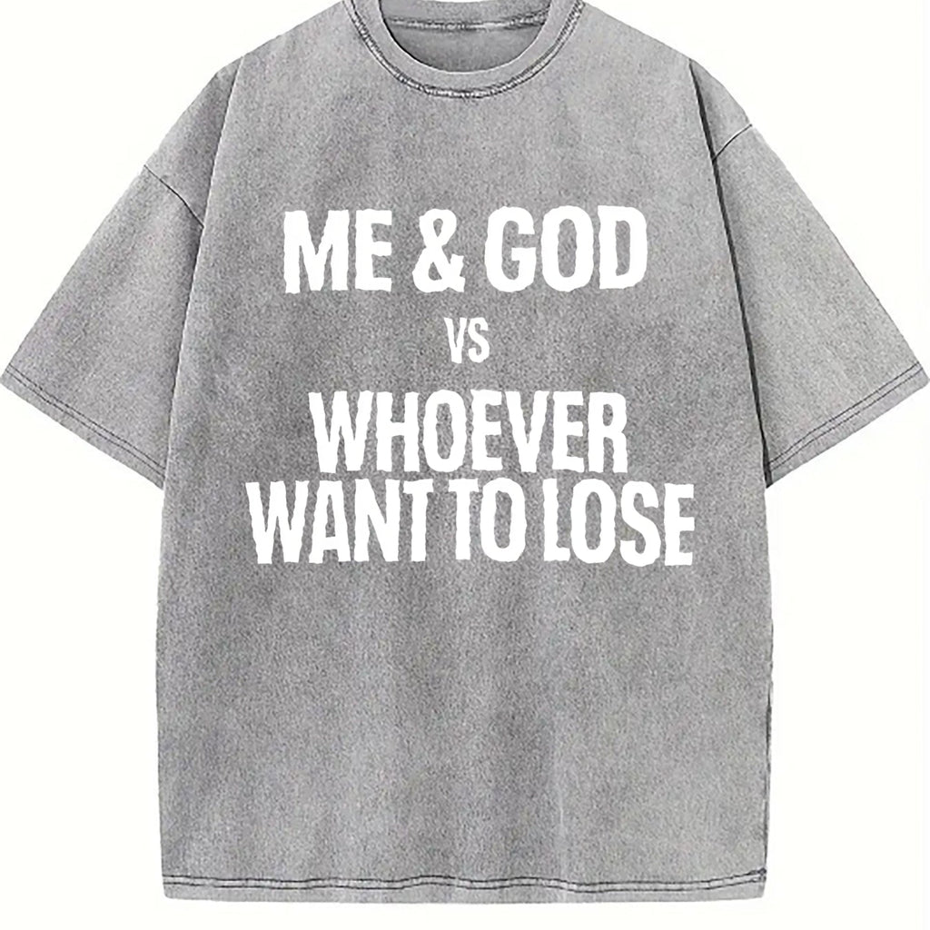 Black With Me And God Vs Whoever Wants To Lose Vintage product image 5