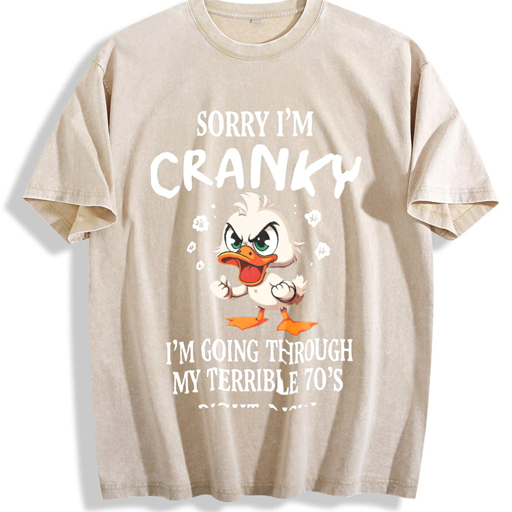 Easter Funny 70s Duck Vintage Washed T-Shirt product image 1