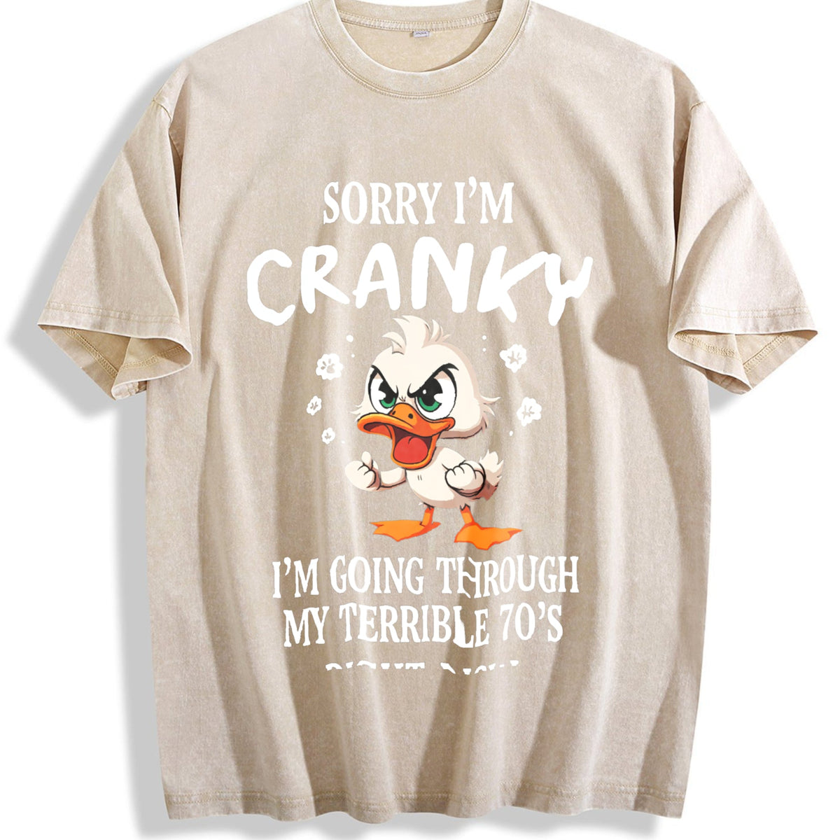 Easter Funny 70s Duck Vintage Washed T-Shirt product image 1