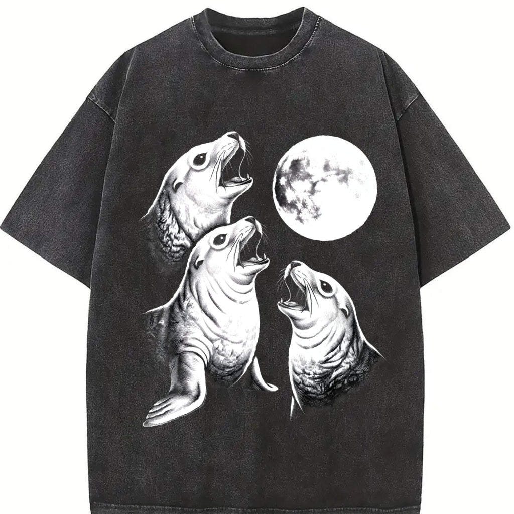 Seal Moon Vintage Washed T-Shirt product image 2