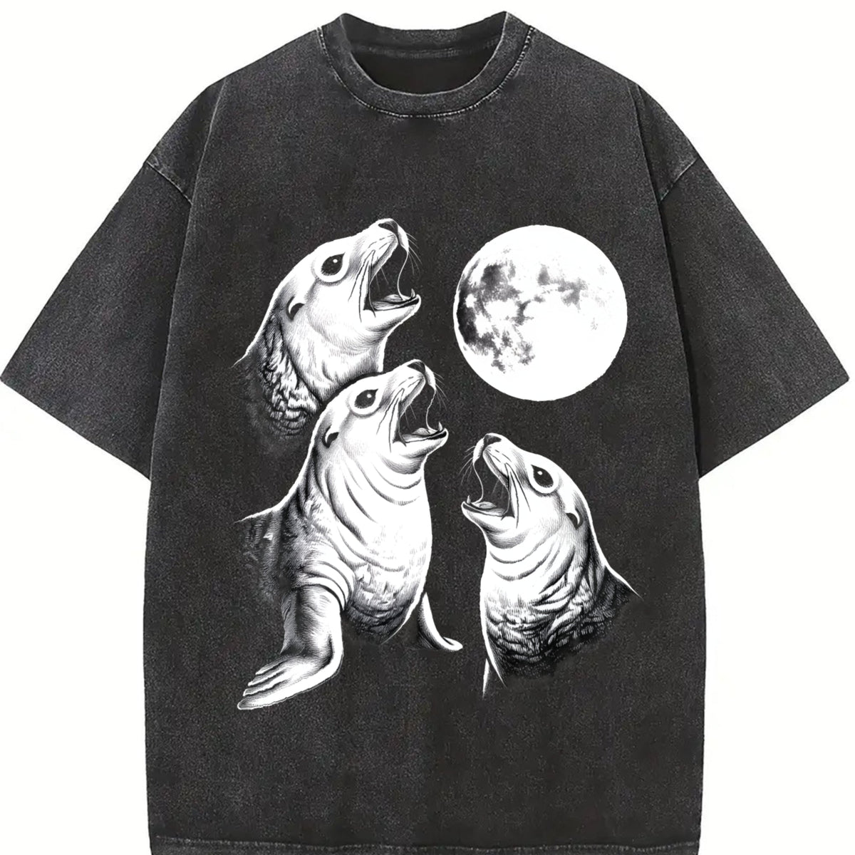 Seal Moon Vintage Washed T-Shirt product image 2