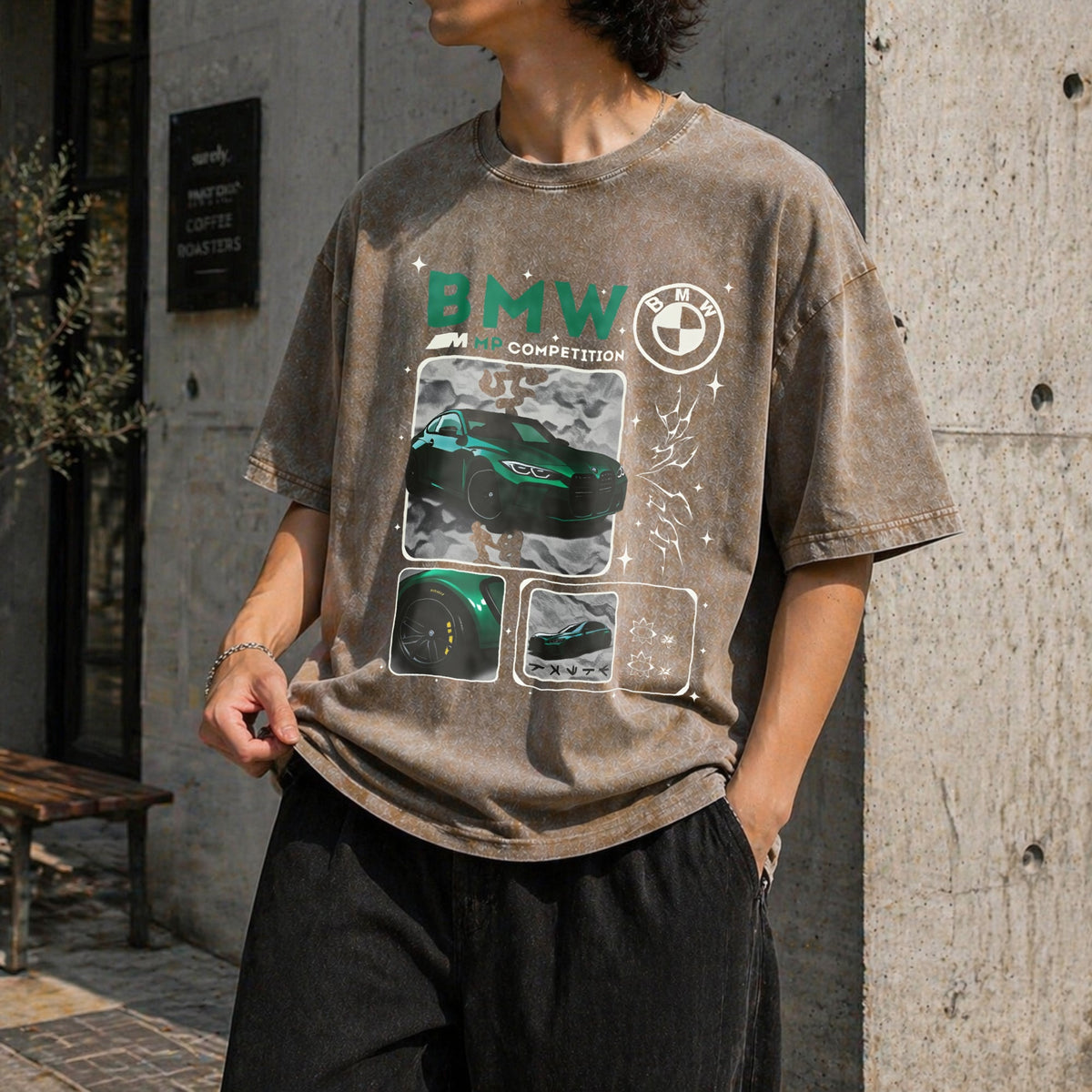 M4 Competition B M W Vintage Washed T-Shirt product image 3