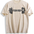 100 Black - Gym With Dumbbell & Geometric Vintage Washed product image 1