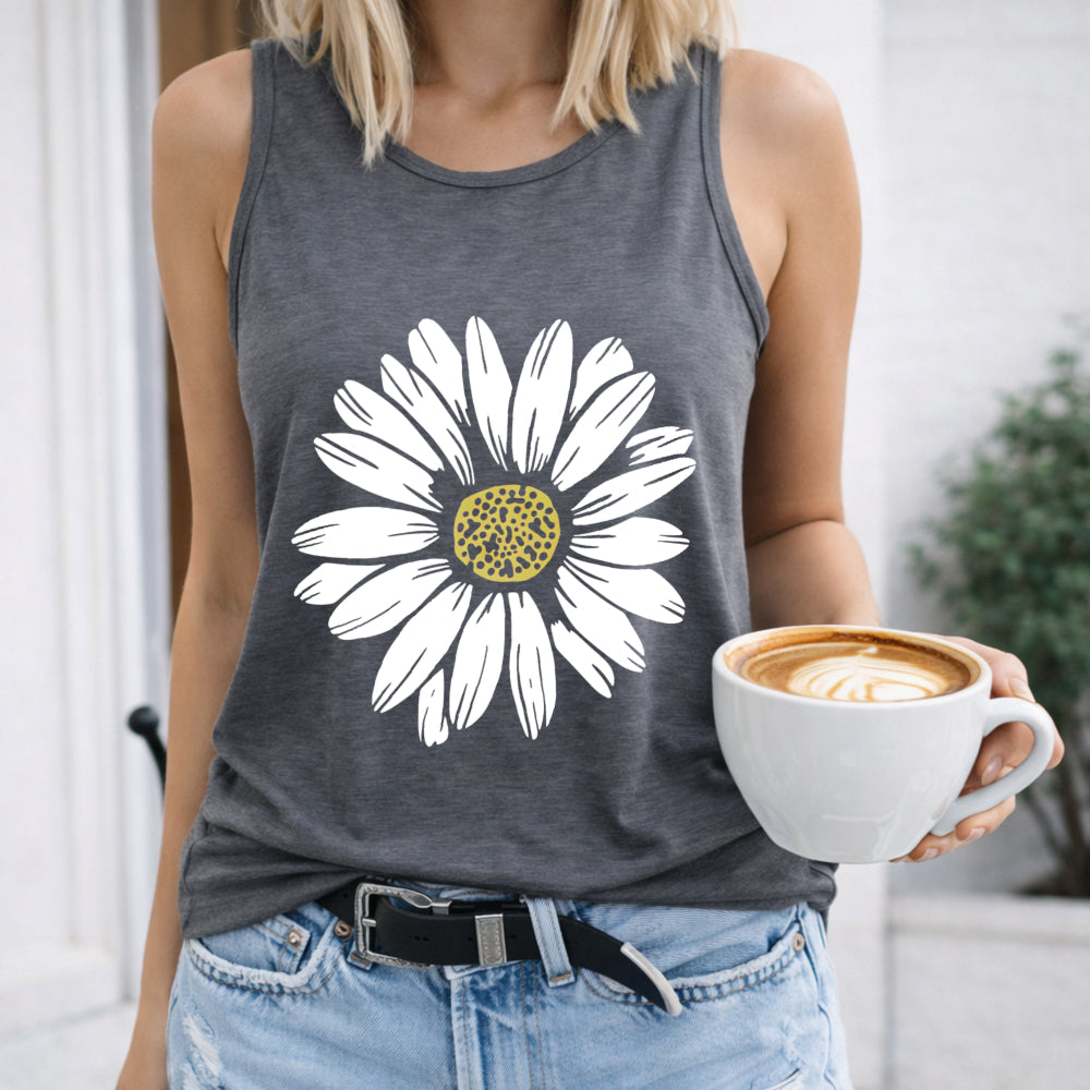 Cartoon Daisy Women's Tank Top