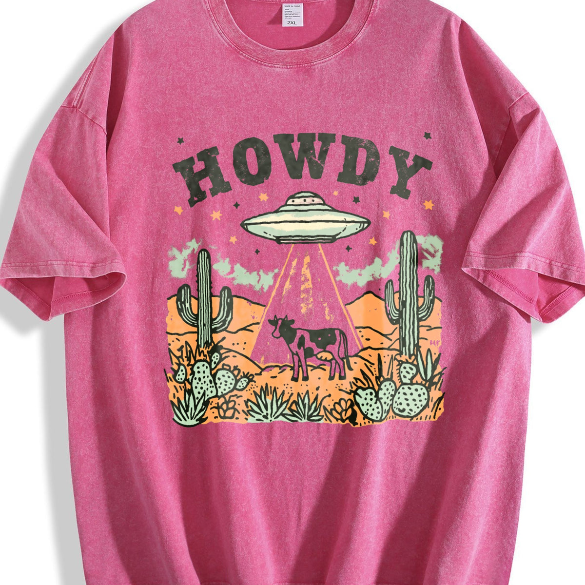 Howdy UFO Western Cow Cowboy 90s Desert Cactus Y2K Farm product image 5