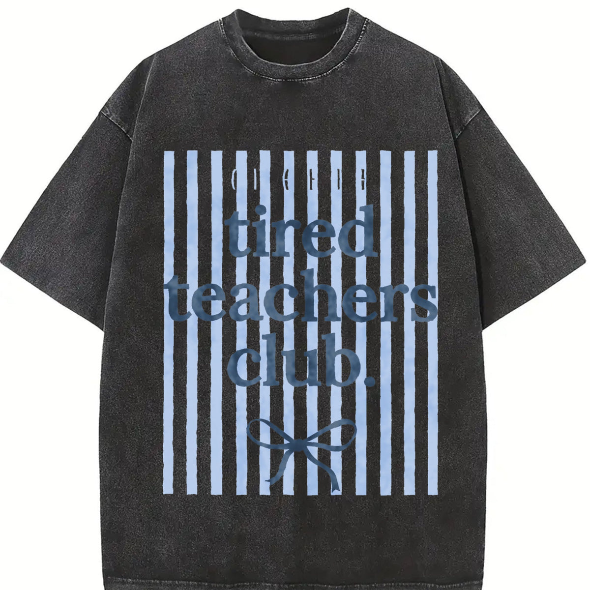 Tired Teachers Club Vintage Washed T-Shirt product image 2