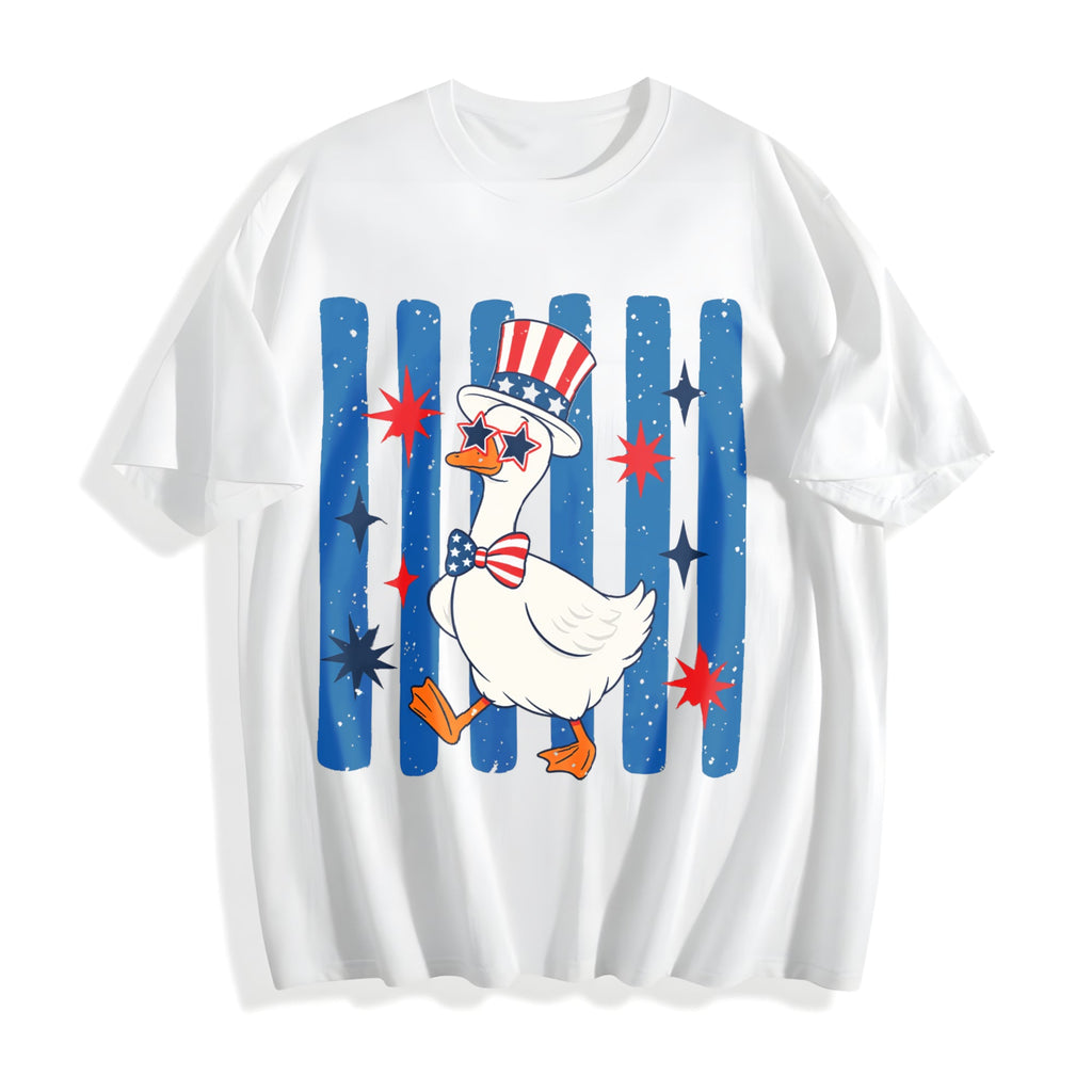 Patriotic Goose Cotton T-Shirt product image 2