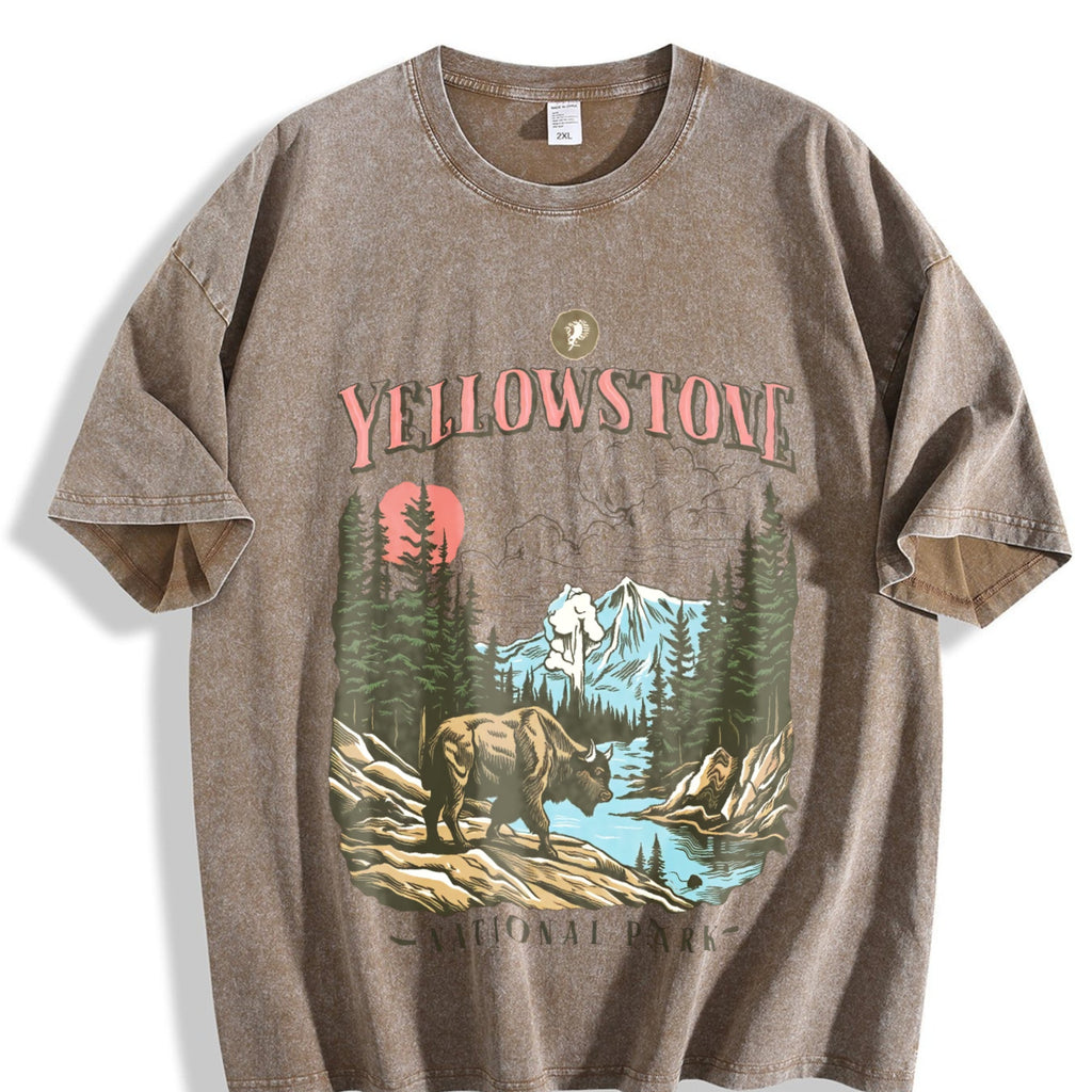 Yellowstone National Park Vintage Washed T-Shirt product image 3