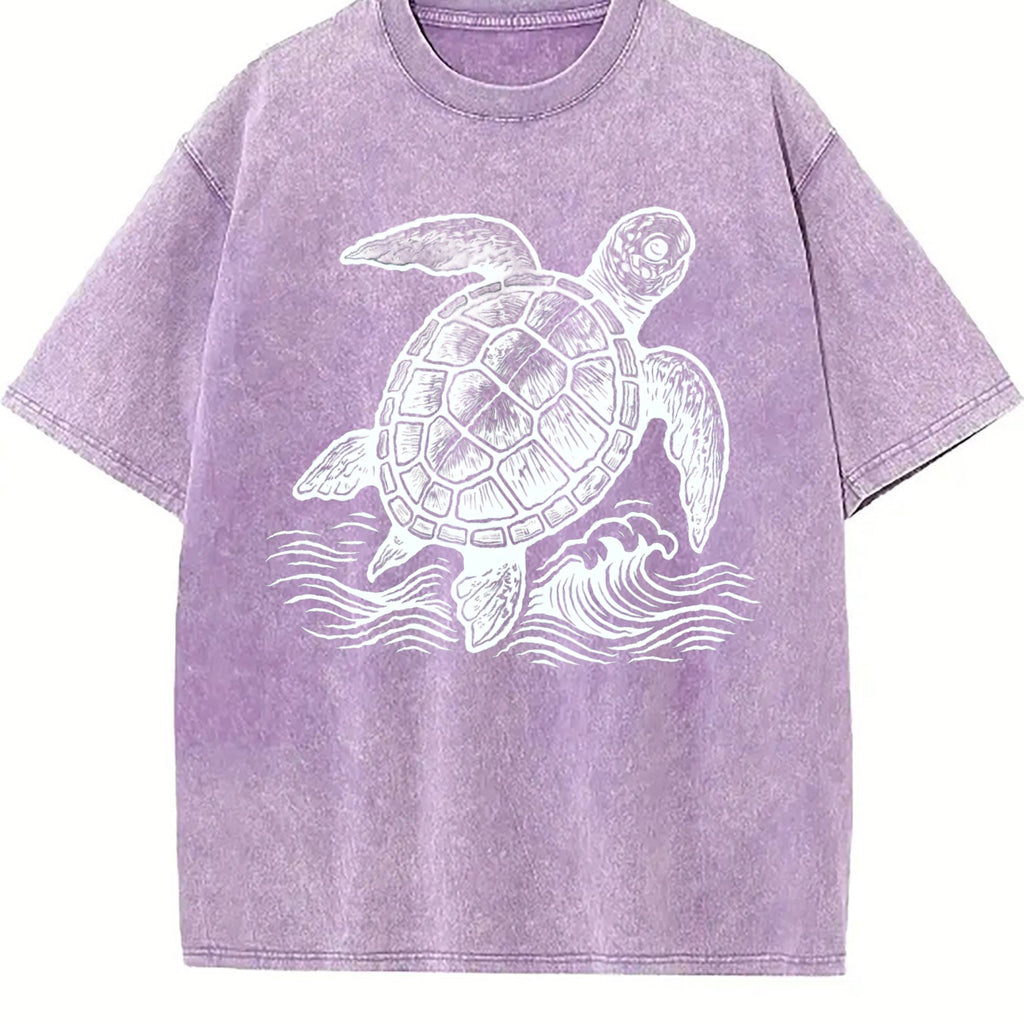 Turtle Ocean 90s Vintage Washed T-Shirt product image 6