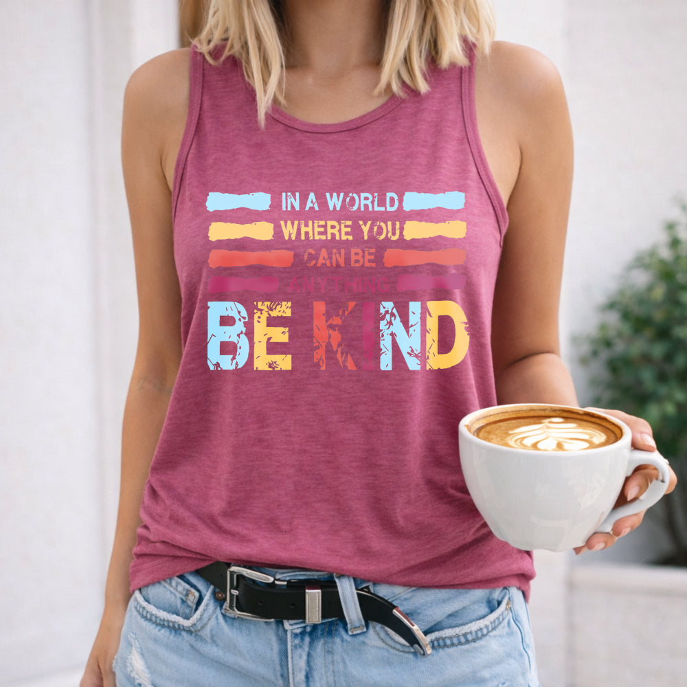 In a World Where You Can Be Anything Be Kind Women's Tank Top