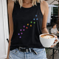 Rainbow Paw Print Trail Women's Tank Top