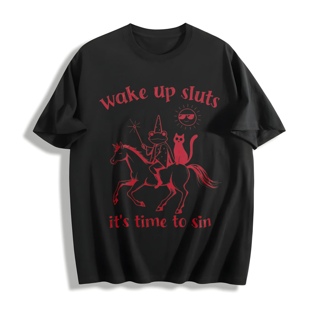 Wake Up Baddies It's Time To Misbehave - Boxy - Aesthetic product image 1