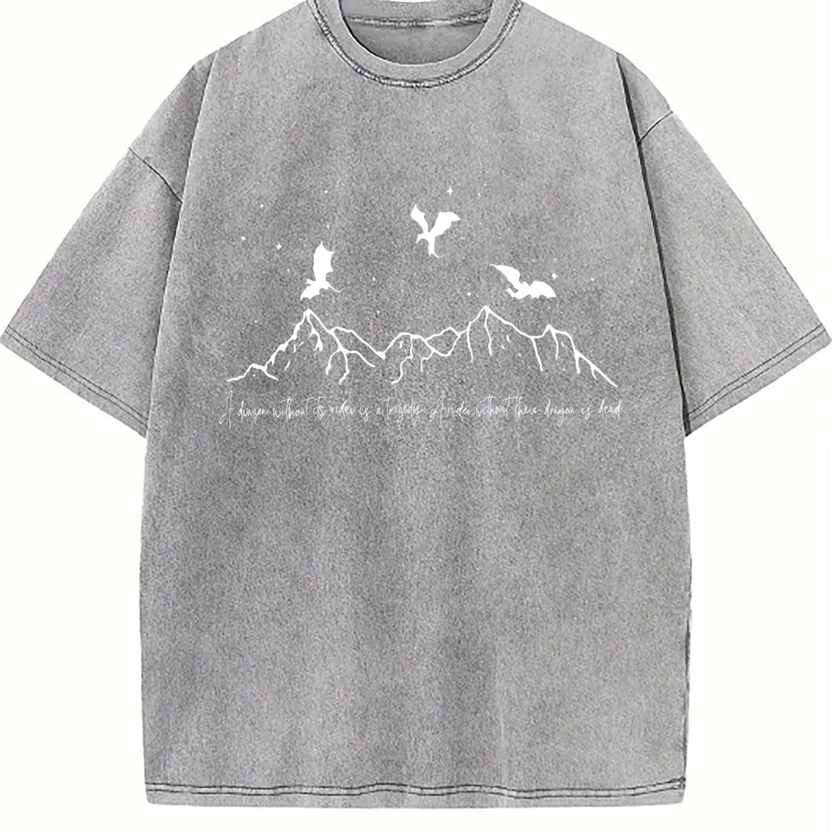 Dragon Without Its Rider Is A Tragedy Vintage Washed T-Shirt product image 5