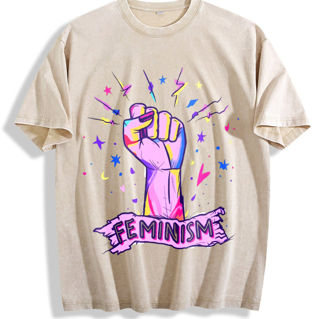 Luokeren Feminist - With Empowerment Fist & Stars Vintage product image 1