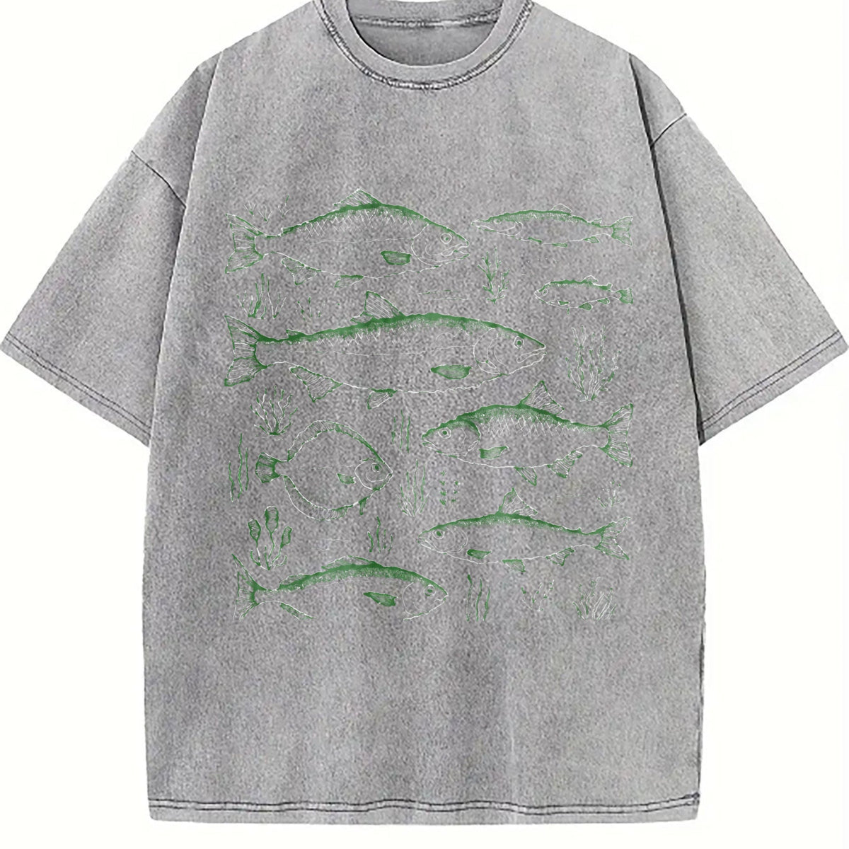 Fish 90s Tattoo Vintage Washed T-Shirt product image 5