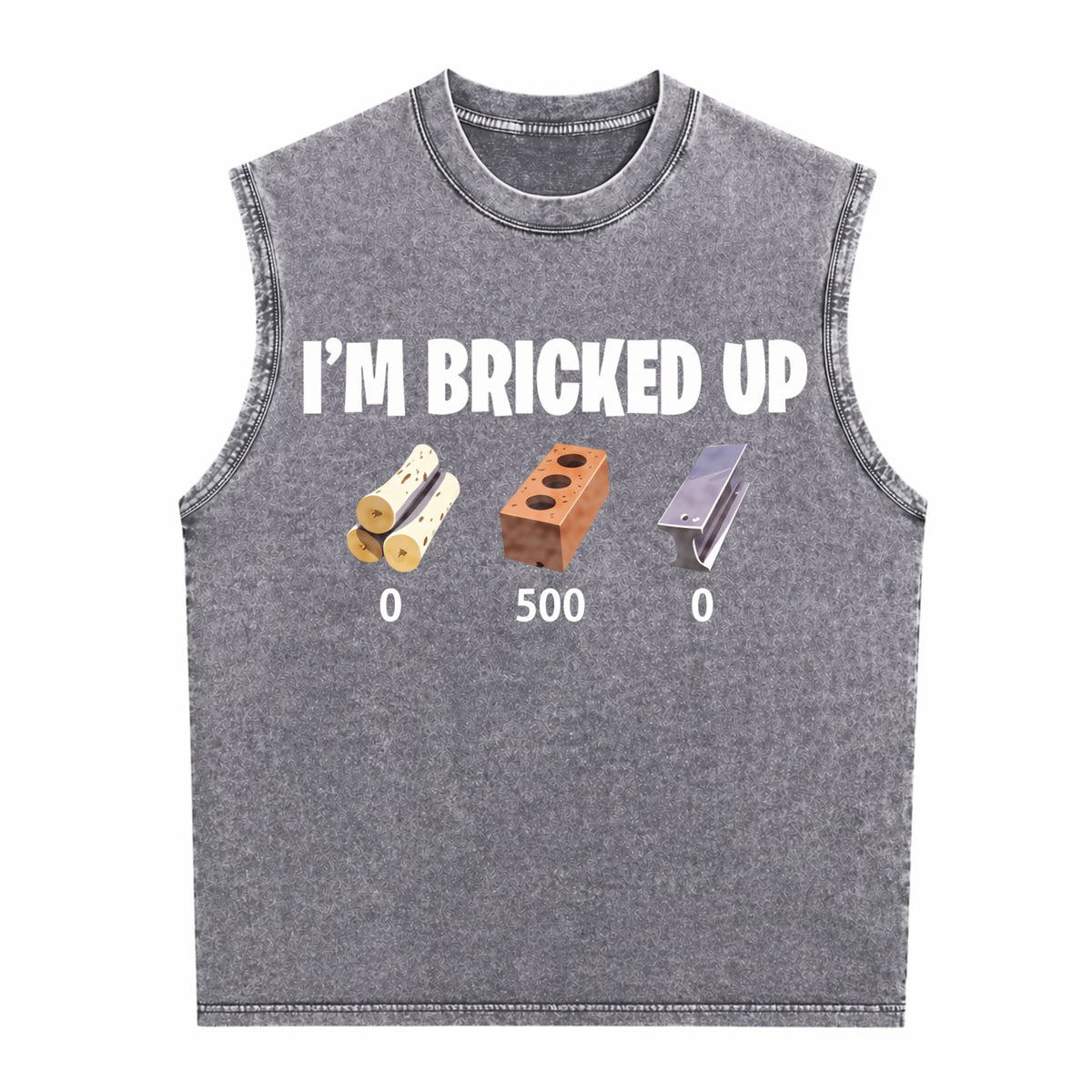 I'm Bricked Up Meme Men's Washed Tank Top