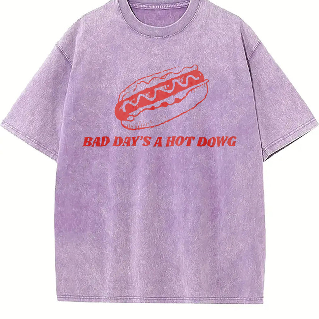 Bad Day To Be A Hot Dog Ironic Funny Meme Boxy Dtg Vintage product image 6