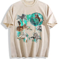 Cats Flying In Galaxy 90s Vintage Washed T-Shirt product image 1