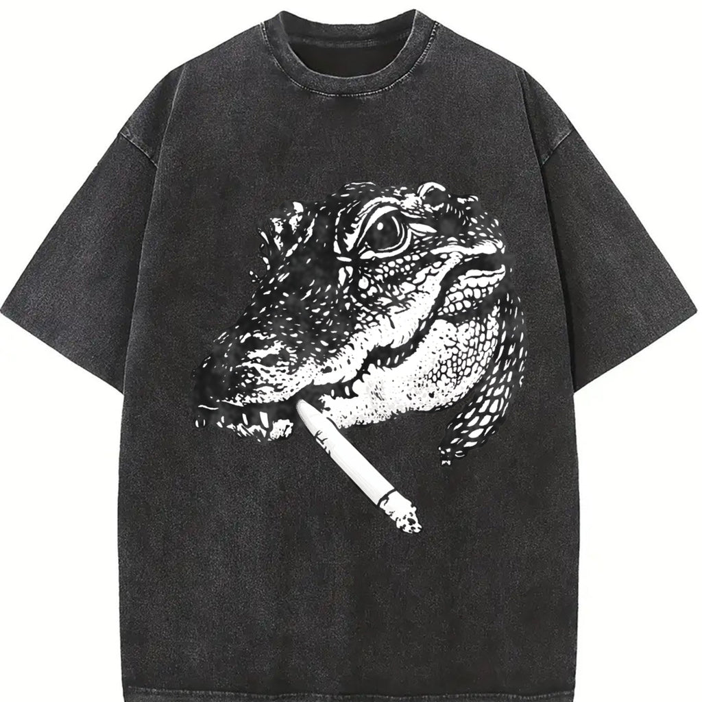 Alligator Smoke 90s Vintage Washed T-Shirt product image 2