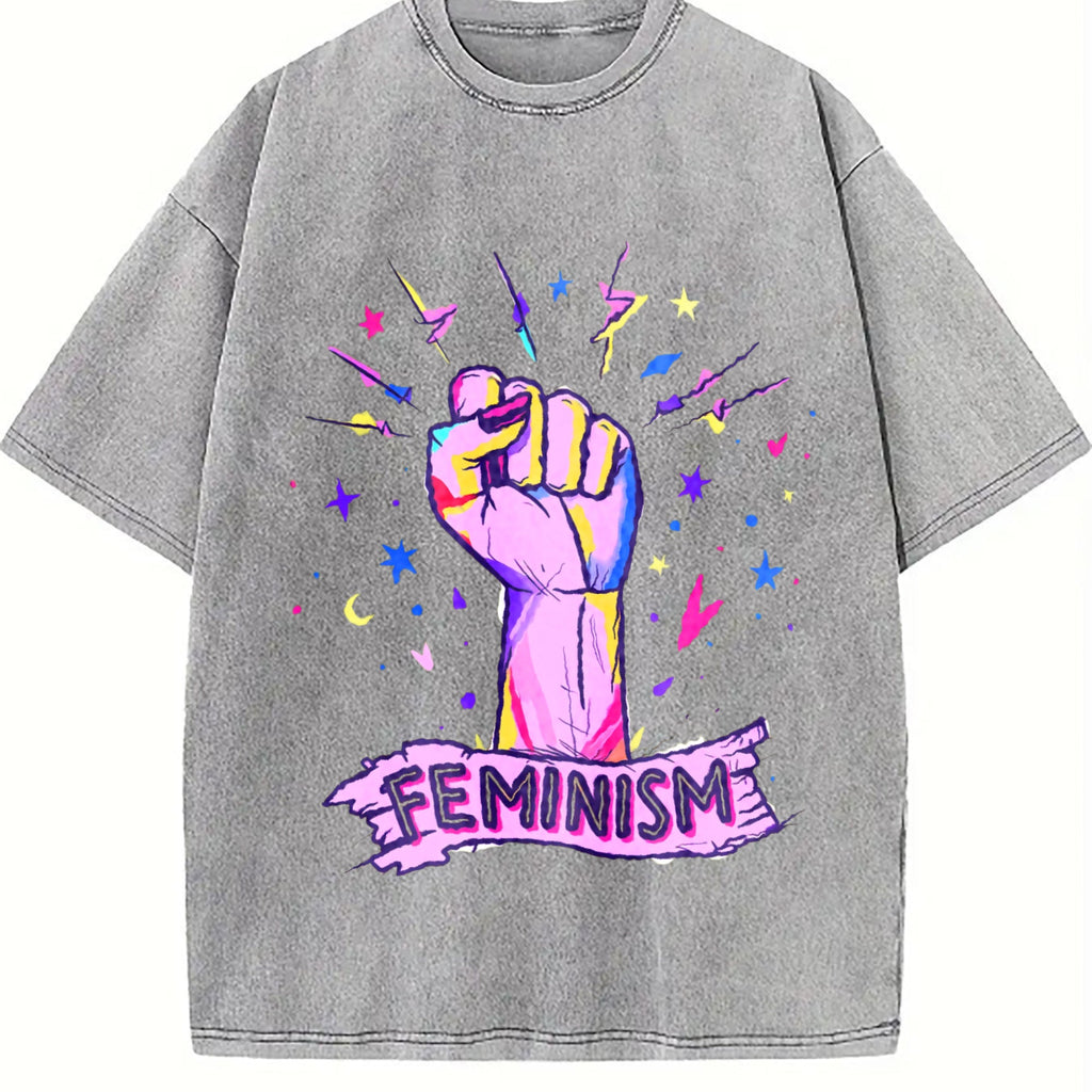Luokeren Feminist - With Empowerment Fist & Stars Vintage product image 5
