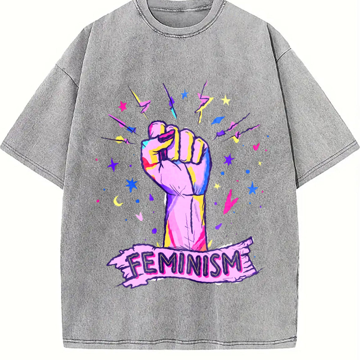 Luokeren Feminist - With Empowerment Fist & Stars Vintage product image 5