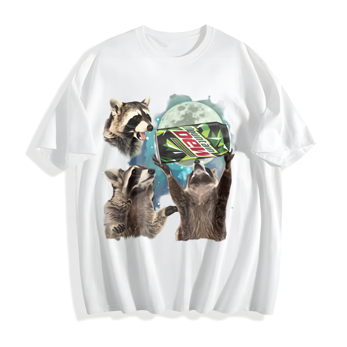 Three Raccoons Mountain Dew Cotton T-Shirt product image 2