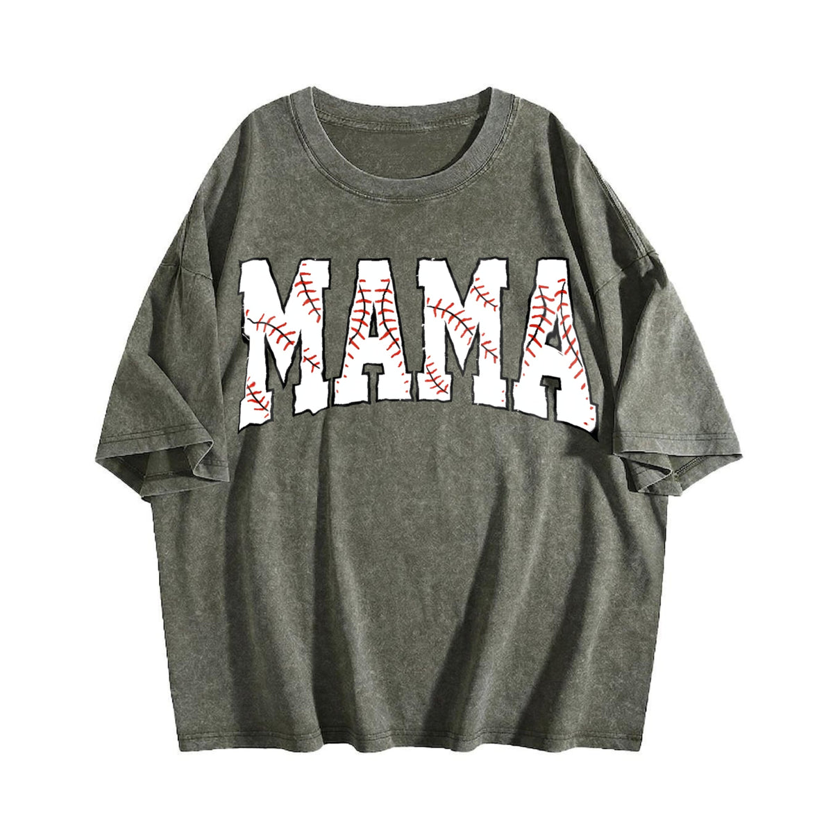 Baseball Mama Vintage Washed T-Shirt product image 4