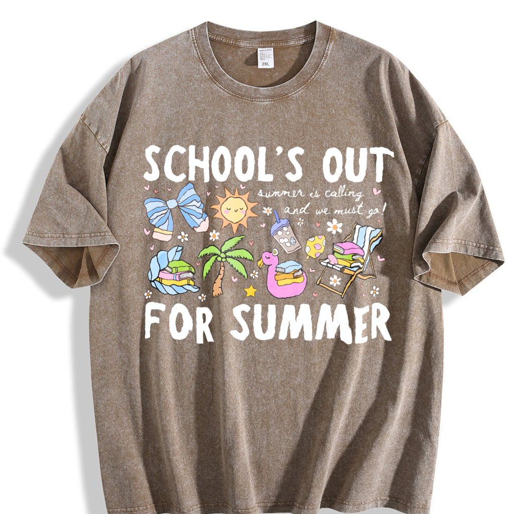 School's Out for Summer Vintage Washed T-Shirt product image 3
