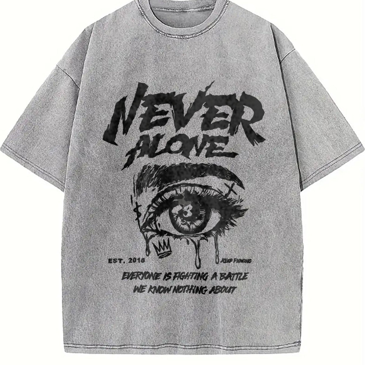Never Alone Money Eye Symbol Dollar Sign Eyes Vintage product image 5