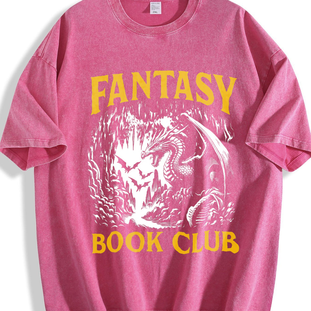 Fantasy Book Club Vintage Washed T-Shirt product image 7