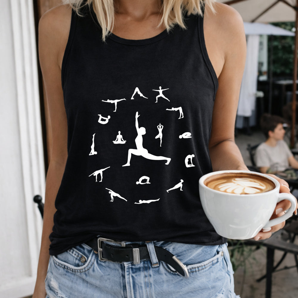 Yoga Pose Circle Women's Tank Top