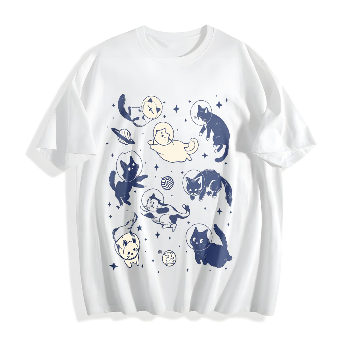Cats In Space - - Cat Lover - Funny Kitty - Cotton T-Shirt product image 2