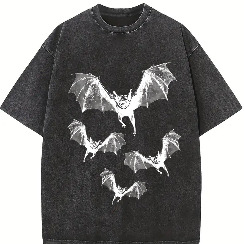 Bat Gothic Vintage Washed T-Shirt product image 2