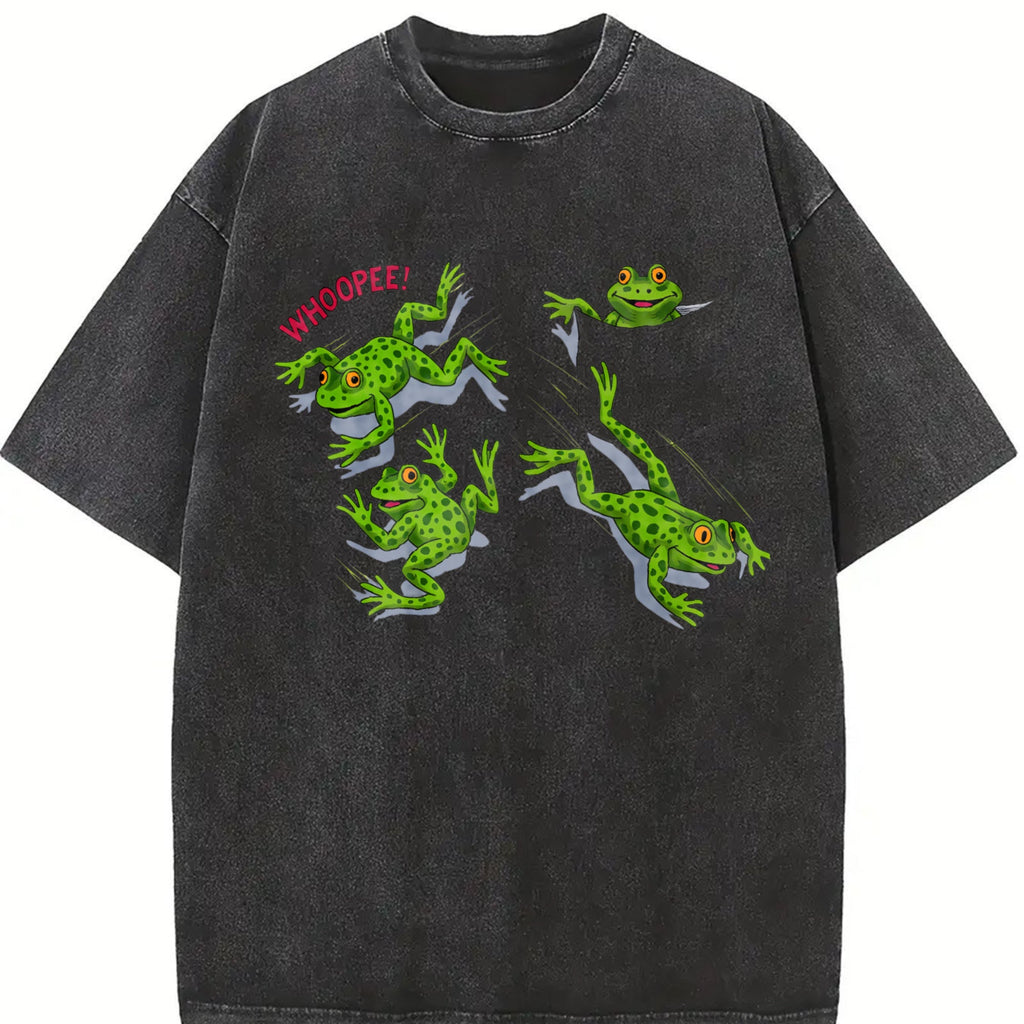 Frogs Chaos 90s Vintage Washed T-Shirt product image 2
