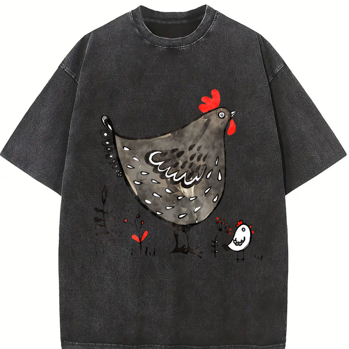 Chicken & Eggplant Vintage Washed T-Shirt product image 2