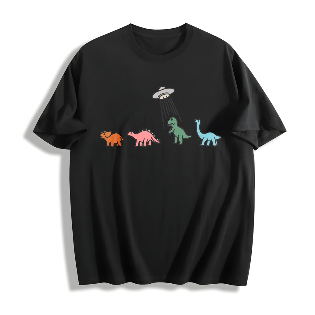 UFO Dinosaur Cotton T-Shirt product image 1