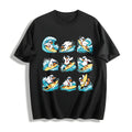 Funny Surfing Goose Cotton T-Shirt product image 1