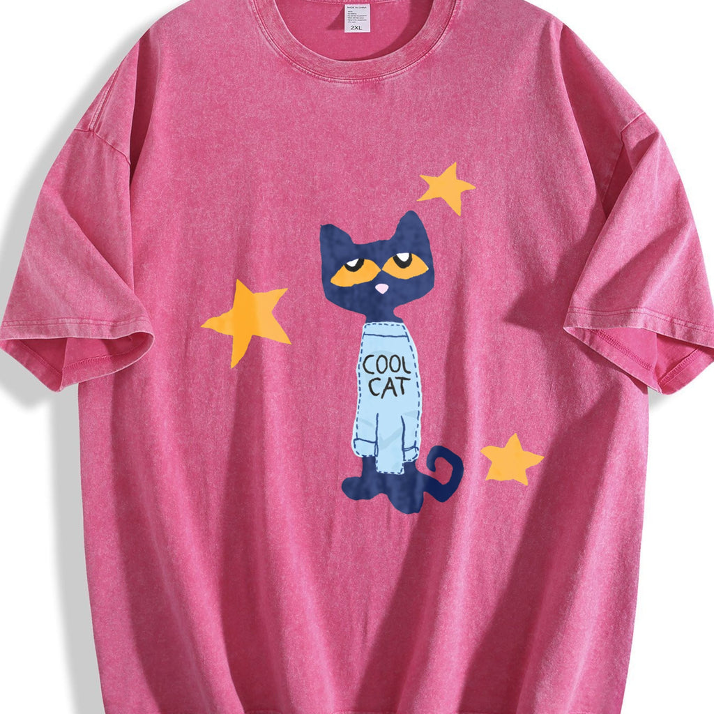 Halloween Christmas Geometric Vintage Washed T-Shirt product image 5
