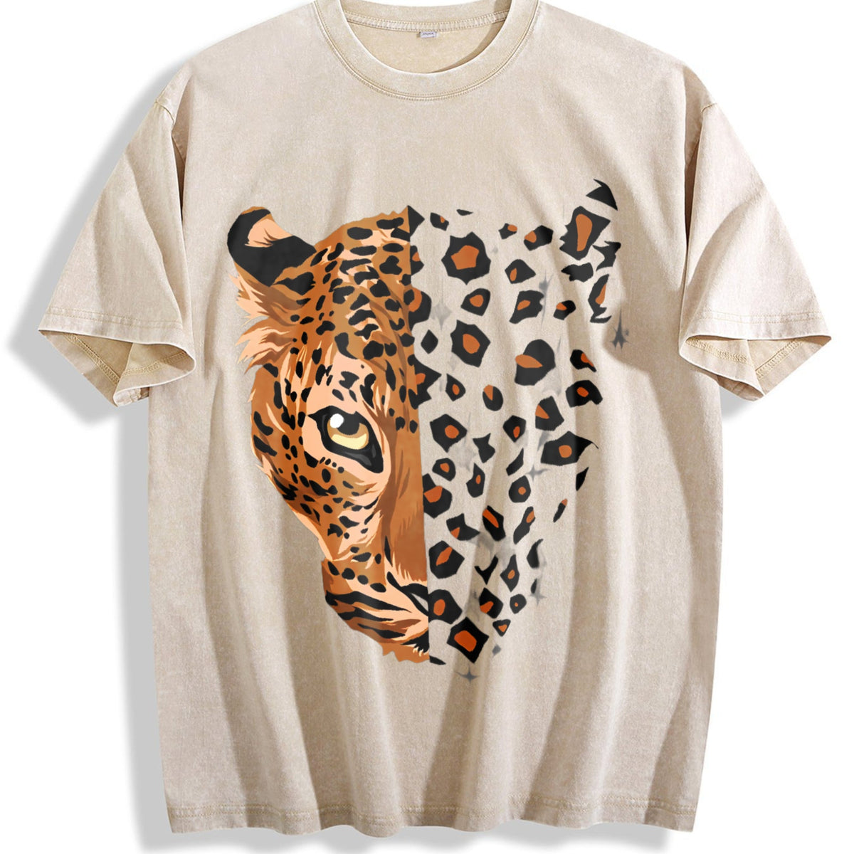 Ladies' Imitation Old With Letter Vintage Washed T-Shirt product image 1