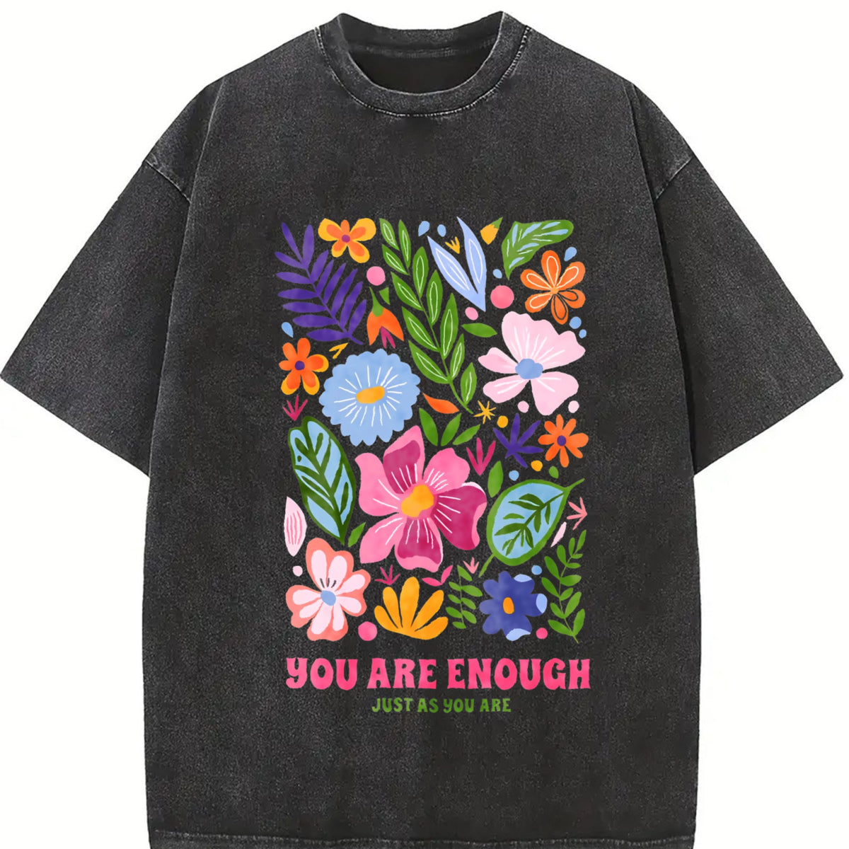 Black Semi-sheer With Positive Affirmation Lettering product image 2