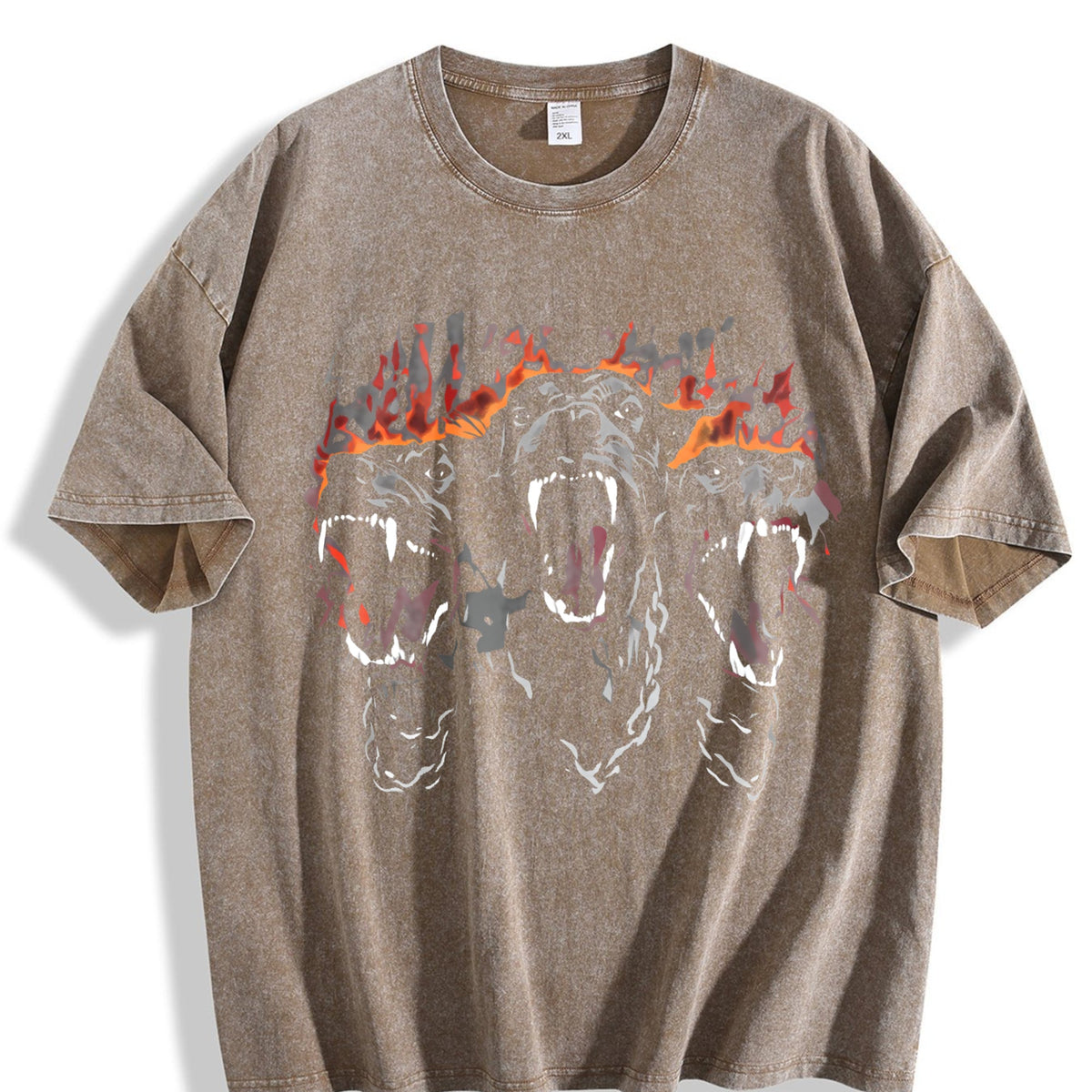 Water- With Roaring Tiger Trio Vintage Washed T-Shirt product image 3