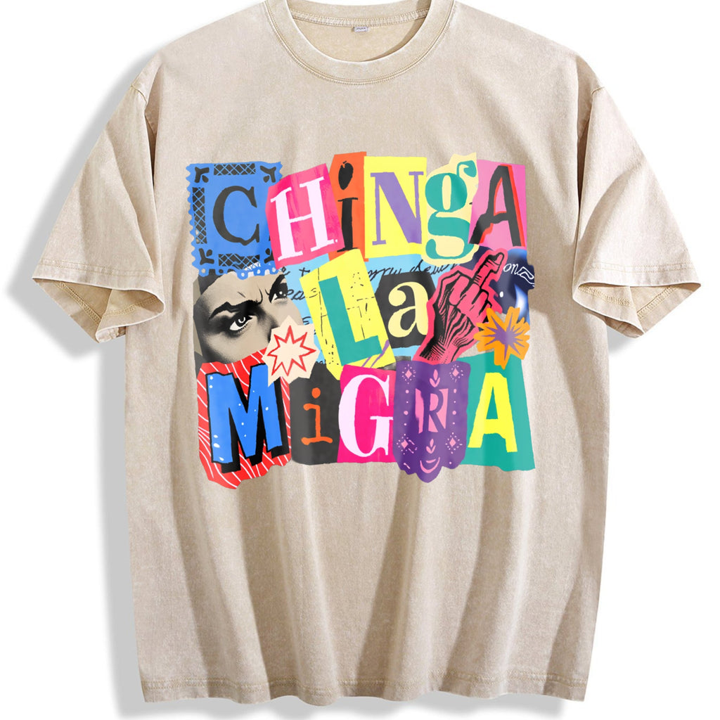 Ice Out Anti Magazine Letters Vintage Washed T-Shirt product image 1