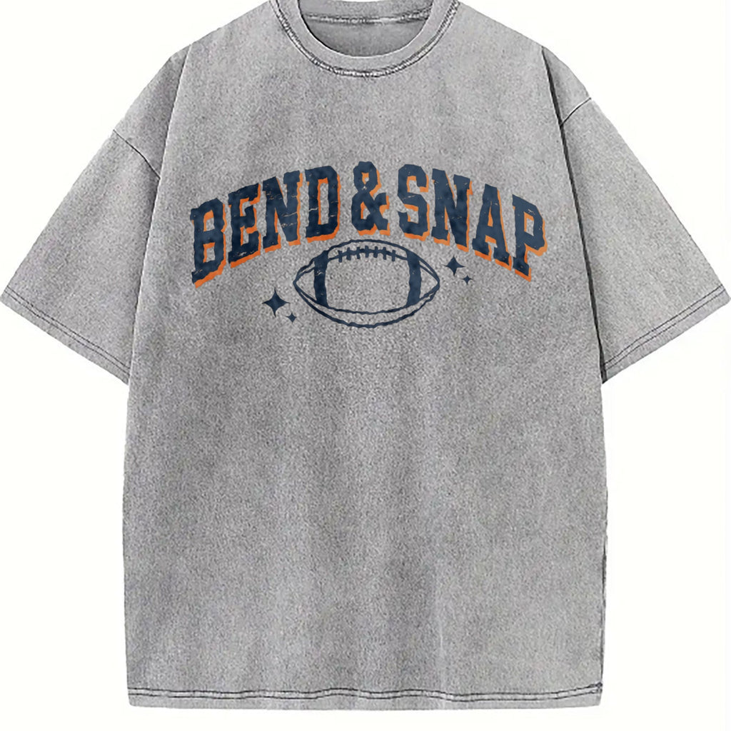 Football Bend And Snap Sports Season College Vintage Washed product image 4