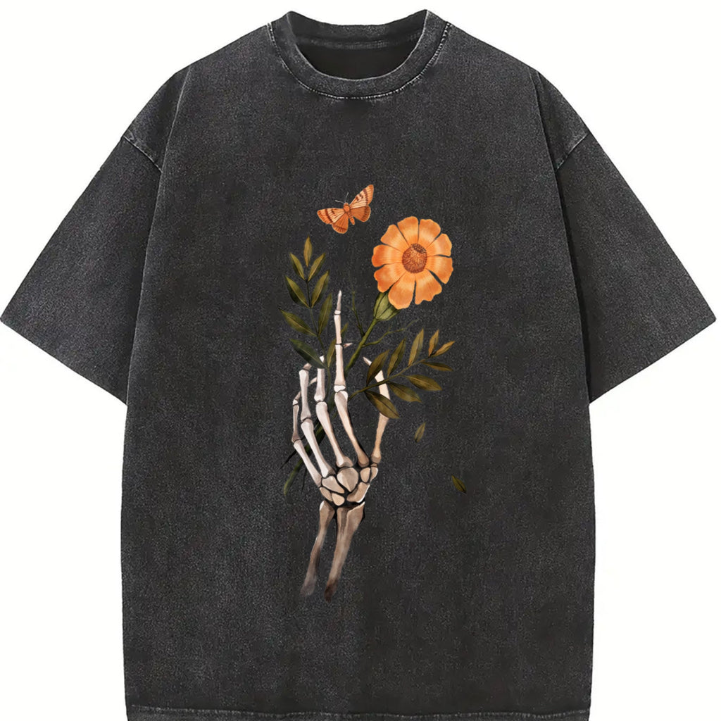 Fitting With A Skull And Drop Shoulders Vintage Washed product image 2